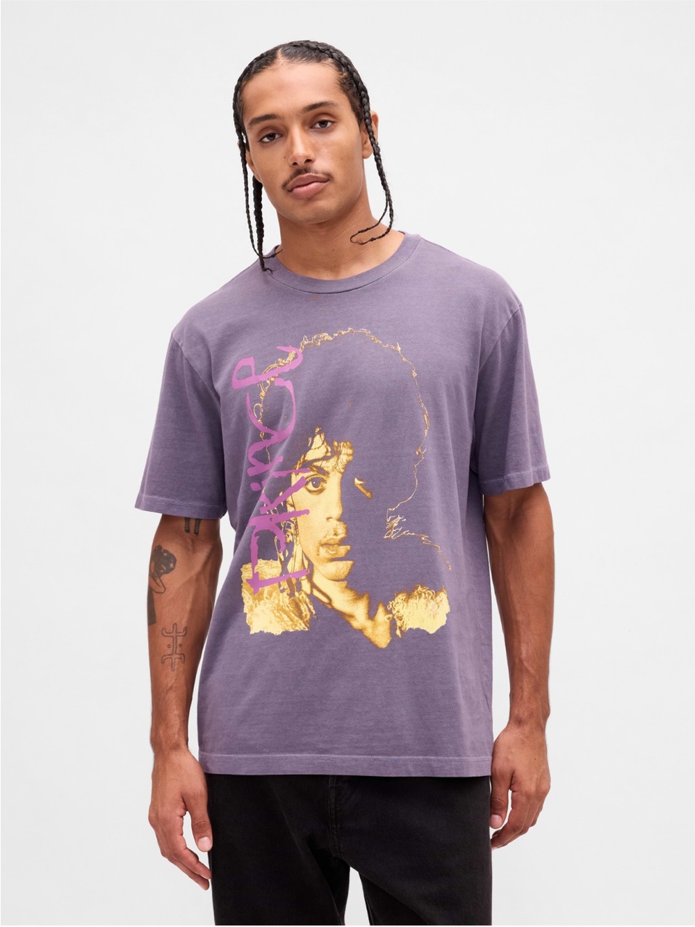 Prince x GAP Collaboration Heavyweight Graphic T-Shirt Relaxed Fit 100% Cotton - Picture 6 of 6